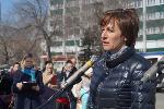 Татьяна Ильюченко в Бийске приняла участие в патриотической акции «Вместе против террора»