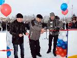 Новая хоккейная коробка появилась в селе Советское
