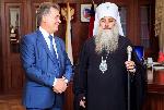 Александр Романенко поздравил с 60-летием митрополита Барнаульского и Алтайского Сергия
