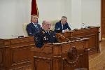 Начальник Главного управления МВД России по Алтайскому краю представил депутатам отчет о работе в 2020 году 