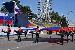 В День России Александр Романенко принял участие в церемонии поднятия государственного флага⠀