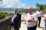 В селе Алтайское восстанавливают мост, снесенный паводком 2018 года